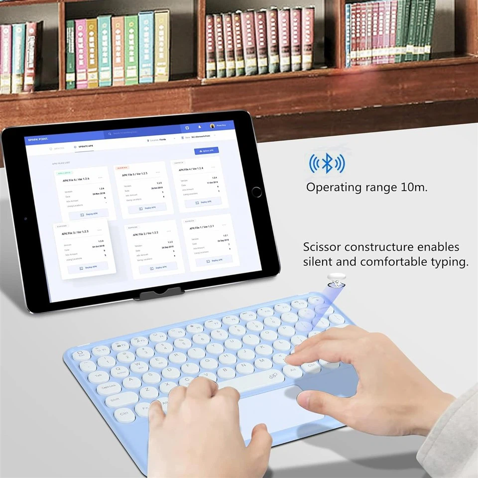 OEM Rechargeable Bluetooth Keyboard With Touchpad